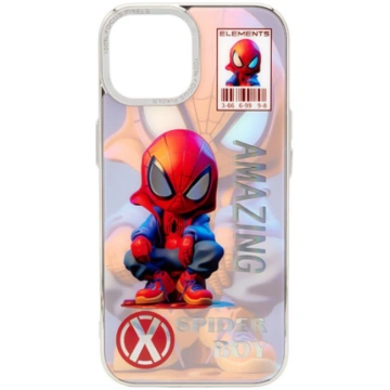 iLike Apple iPhone 13 PC Silicone Case Spider Boy 