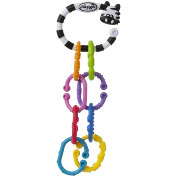 Rotaļlietas ratiem Playgro Zebra 9 Links On The Go