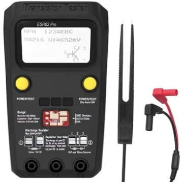 ESR02 Pro digitālais tranzistoru testeris SMD komp