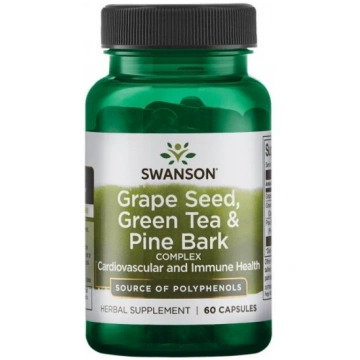 Grape seed, Green Tea & Pine Bark Complex Vīnogu k
