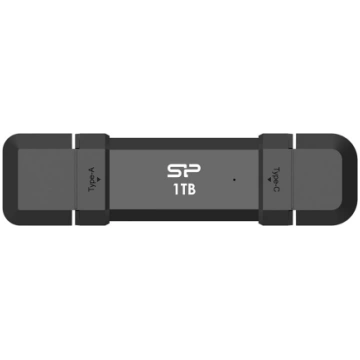 SSD Silicon Power DS72 1TB USB-A USB-C Black SP001