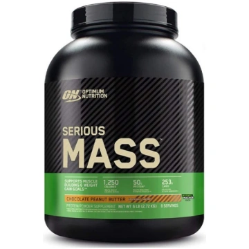 "Optimum Nutrition Serious Mass", šokolādes un zem