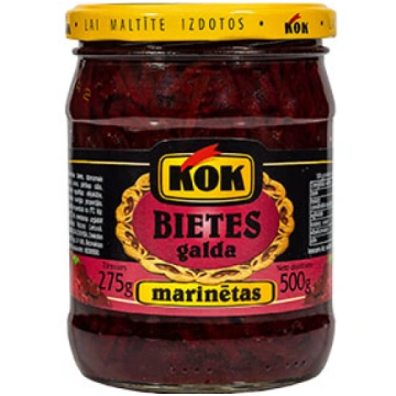 Bietes marinētas galda Kok 500g/275g