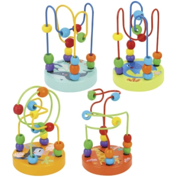 TOOKY TOY Koka izglītojošs motorizēts cilpu labiri