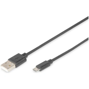 Digitus USB 2.0 Type A to Micro B, 1.8m, stainless