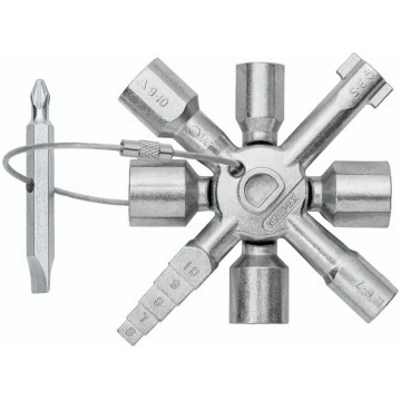 Vadības skapja atslēga TwinKey KNIPEX 001101