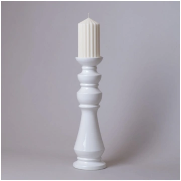 Liels svečturis, balts Dailrade Ceramics
