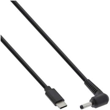 Kabel USB InLine USB-C - DC 4 x 1.7 mm 2 m Czarny 