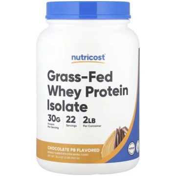 Nutricost, Grass-Fed Whey Protein Isolate, Chocola