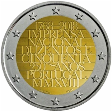 Portugal 2 Euro 2018 - 250th Anniversary - the Off