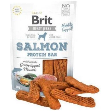 BRIT JERKY SALMON PROTEIN BAR 80G M-BRSK11 (859560