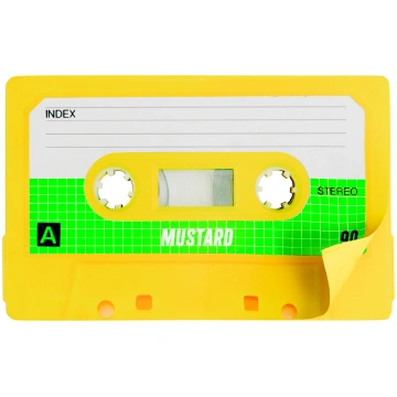 Mustard - Cassette Sticky Notes - 3 inches by 2 in