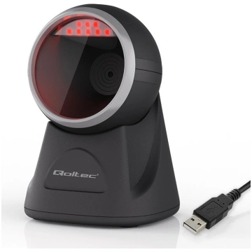 Qoltec 1D,2D barcode and QR code scanner,stationar