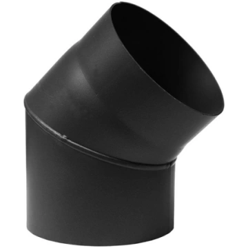 Melno dūmvadu līkums 45° Parkanex D130 mm