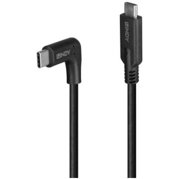 Lindy 0.5m USB 3.2 Type C Cable, 90 degrees bent 3