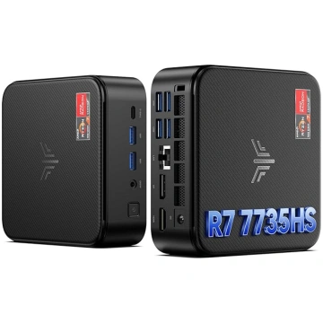 NiPoGi E3B Mini dators AMD Ryzen 7 7735HS (8C/16T,