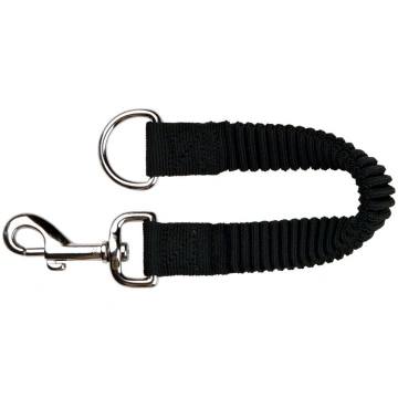 Suņu pavada Trixie Shock Absorber, melna krās., XS