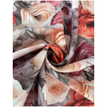 Bambusa viskozes audums - Bordo gundegas Cotton St