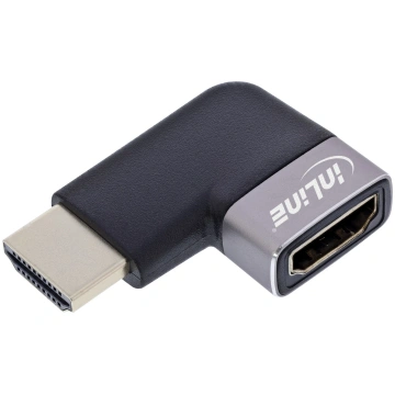 HDMI pagarinātājs InLine 17991E Melns Pelēks Zelta
