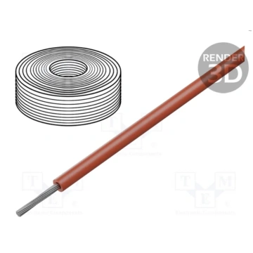 Vads alvots varš 10mm2 - 8AWG - 1 m - sarkans -60÷