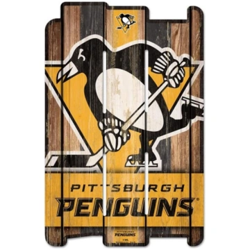 Wincraft NHL Pitsburgas Penguins koka zīme Koka va