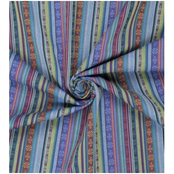 Tautiskā raksta audums Zils raksts 215gr/m²