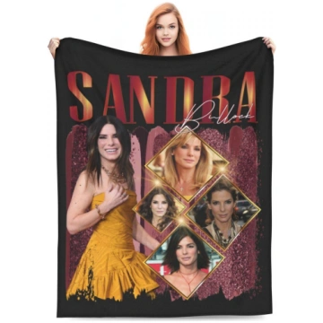 Sandra Bullock Soft Warm Blanket Singer Travel Thr