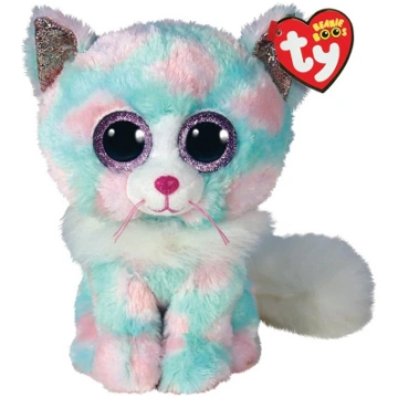 Mīkstā rotaļlieta TY Beanie Boo Opal Cat, rozā krā