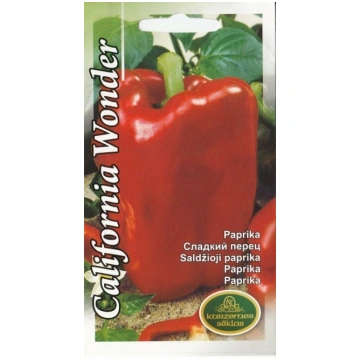 Paprika California Wonder sarkana sēklas 0,5gr Kur