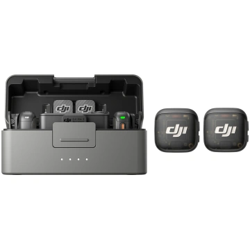 DJI Mic 3, 2 transmitters + receiver + charging ca