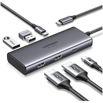 UGREEN Revodok 206 USB C Hub 2 HDMI Docking Statio