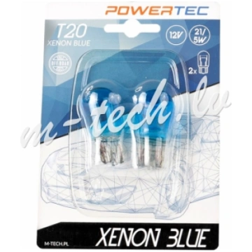 PTZXB46-02B - Powertec Xenon Blue W21/5W T20 7443 