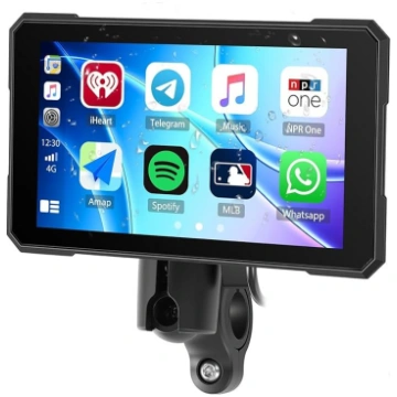 SIXTOP Motociklu Carplay ekrāns ar bezvadu Android