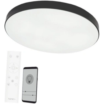 Plafonveida melns LED gaismeklis "BOSTON" 2x48W To