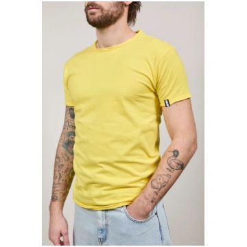 T-shirt basica Block Eleven gialla - L