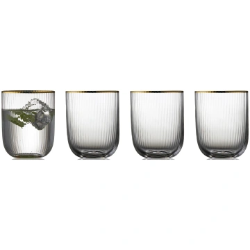Glāzes Palermo Gold 350 ml 4 gab. LyngbyGlas
