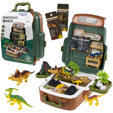 WOOPIE Dinozauru pasaules koferis - dinozauru izpē