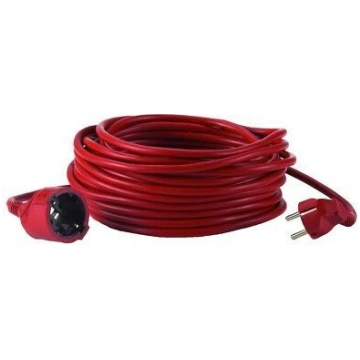 Pagarinātājs 50m 3G1.5 sarkans IP20 (PVC) HEDI VK5