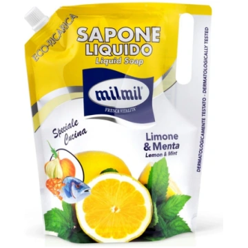 Šķidrās ziepes MIL MIL Lemon & Mint, 900 ml