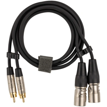 Fuj:tech 2 x RCA male – 2 x XLR male audio cable, 