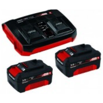 EINHELL AKUMULATORI 18V 2X3,0 AH+DUBULTAIS LĀDĒTĀJ