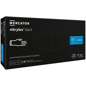 nitrylex black N100 - nitrila cimdi, melnā krāsā M