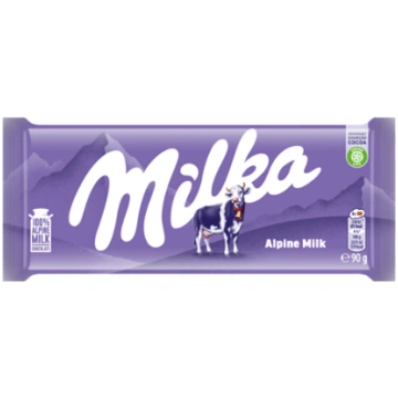 Milka Alpine Milk šokolādes tāfelīte 90g 450-27340
