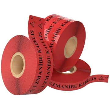 Brīdinājuma lenta "Uzmanību kabelis" 120mm 250m sa
