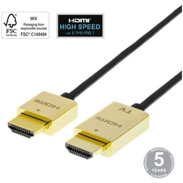 Deltaco HDMI-1043-K, HDMI, 3 m