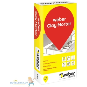 Karstumizturīgā mūrjava Weber Clay Mortar 400C 25 