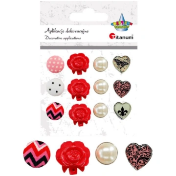 Titanum Dodatki Charm Deco scrapbooking 12szt CRAF