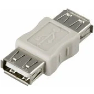 Deltaco Adapter USB-A (F) White aksesuārs USB-61-D