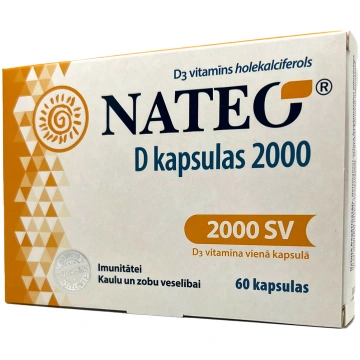 NATEO D kapsulas 2000 N60