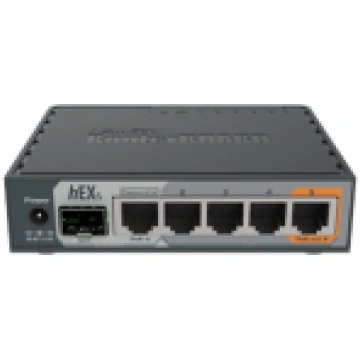 MikroTik Router hEX S RB760iGS 10/100/1000 Mbit/s,